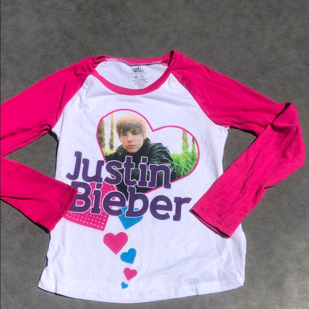 Justin Bieber pajama baseball tee